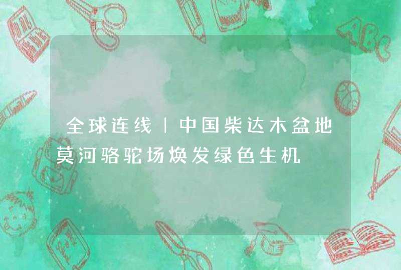 全球连线｜中国柴达木盆地莫河骆驼场焕发绿色生机,第1张