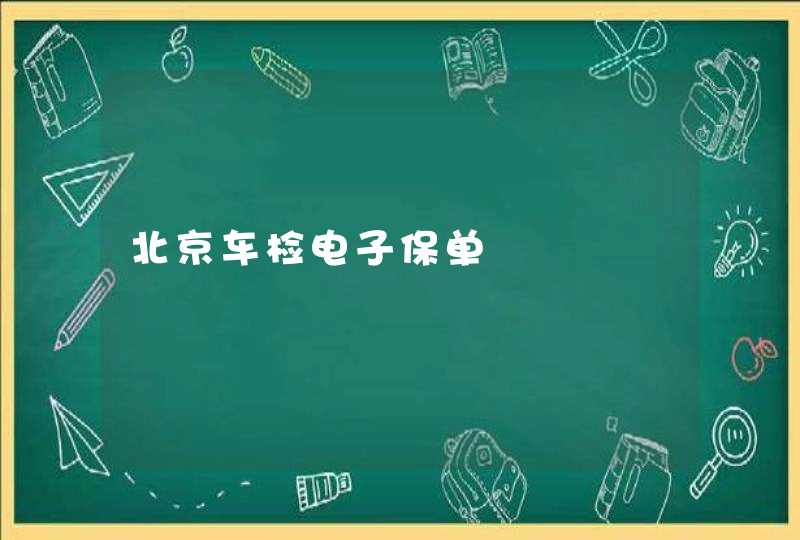 北京车检电子保单,第1张