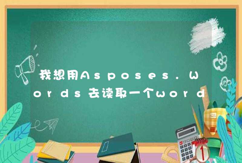 我想用Asposes.Words去读取一个word，怎样能够准确定位要读取的word中的标题，副标题，正文等的位置,第1张