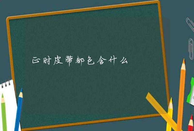 正时皮带都包含什么,第1张