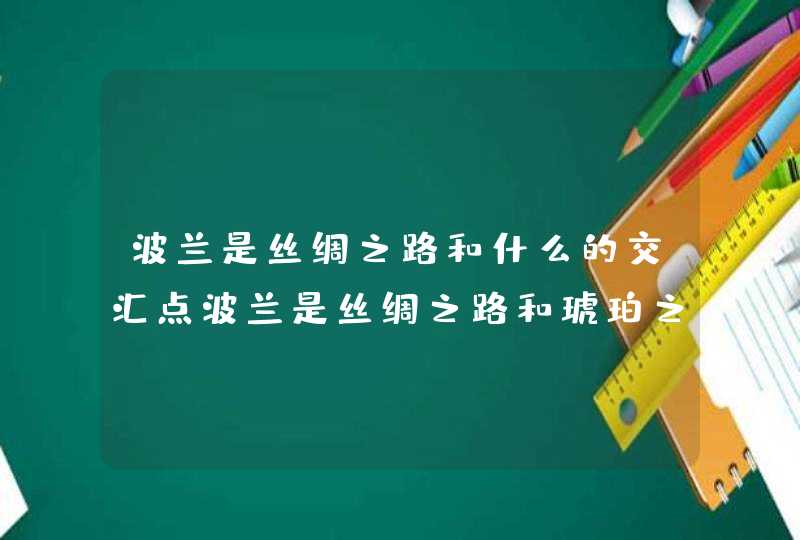 波兰是丝绸之路和什么的交汇点波兰是丝绸之路和琥珀之路的交汇点吗,第1张