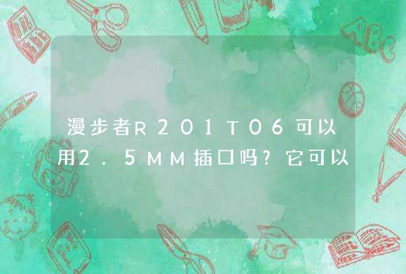 漫步者R201T06可以用2.5MM插口吗？它可以用耳机转换器3.5MM装换成2.5MM插口吗？,第1张