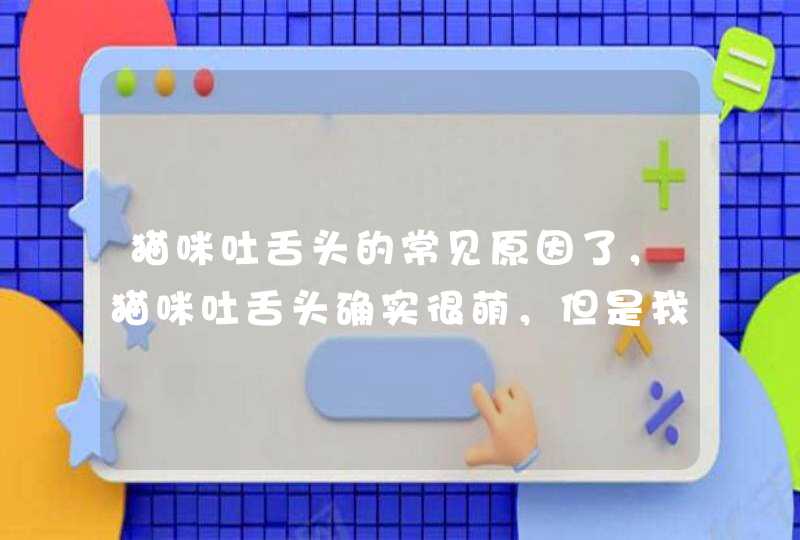 猫咪吐舌头的常见原因了，猫咪吐舌头确实很萌，但是我们被萌到的同时也不要忘了观察猫咪是否有其他异常表现，毕竟猫咪的健康才最重要哦！如果自己无法判断猫咪吐舌头的原因，可以拍下视频咨询在线宠物医生，或者直接带去宠物医院检查。<p><p>&,第1张