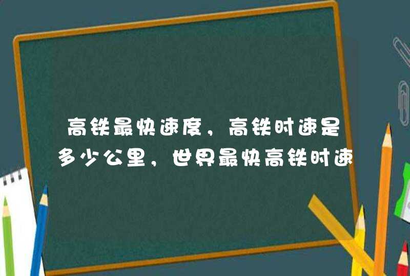 高铁最快速度，高铁时速是多少公里，世界最快高铁时速,第1张