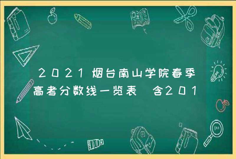 2021烟台南山学院春季高考分数线一览表（含2019-2020历年）,第1张