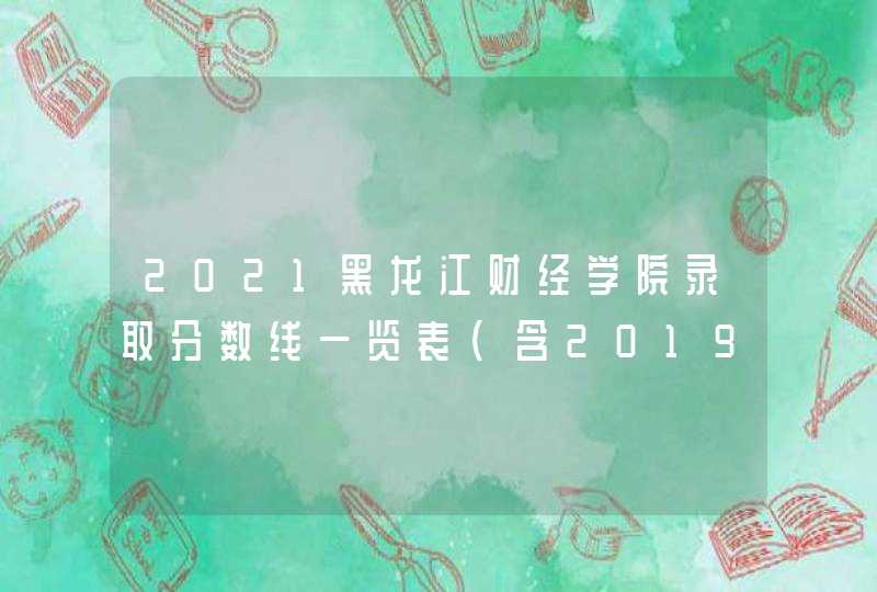 2021黑龙江财经学院录取分数线一览表（含2019-2020历年）,第1张