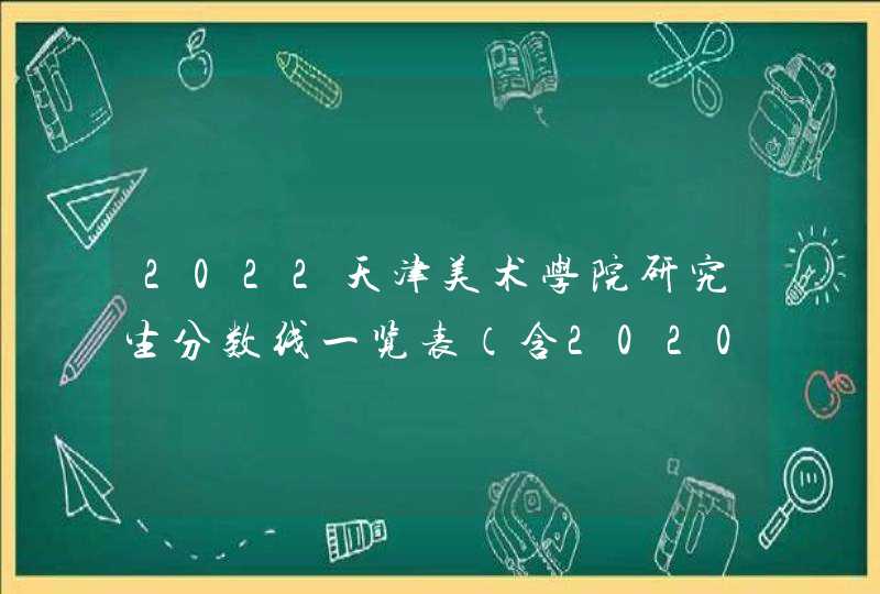 2022天津美术学院研究生分数线一览表（含2020-2021历年复试）,第1张