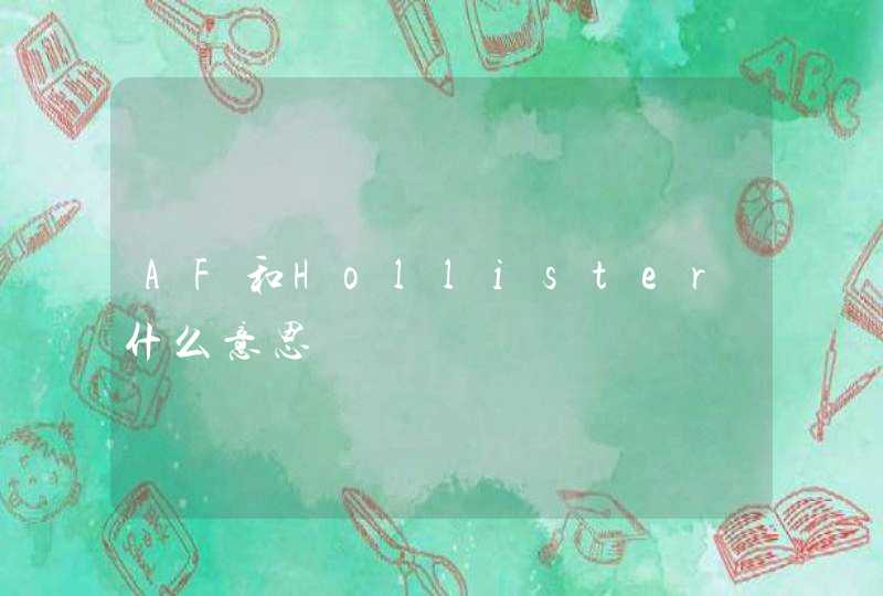 AF和Hollister什么意思,第1张