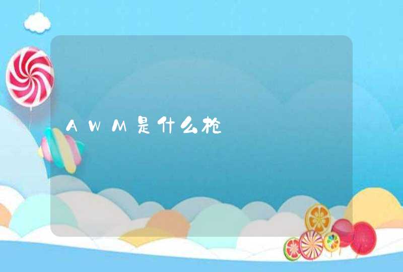 AWM是什么枪,第1张