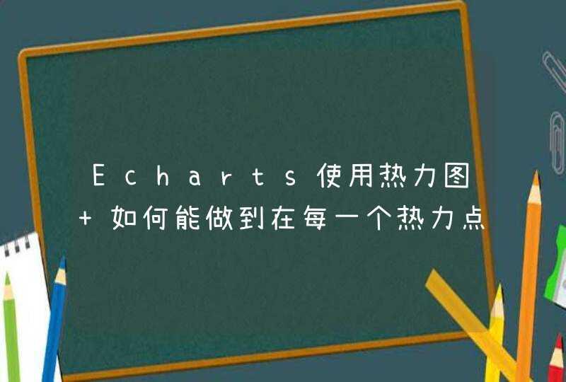 Echarts使用热力图 如何能做到在每一个热力点的方格内显示自己需要的 数据,第1张