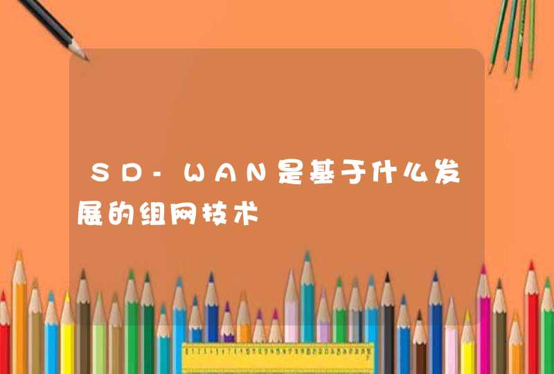 SD-WAN是基于什么发展的组网技术,第1张