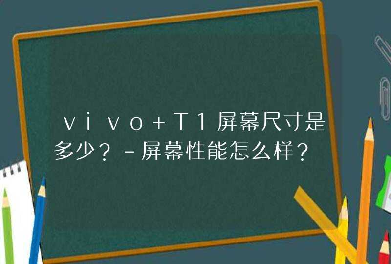 vivo T1屏幕尺寸是多少？-屏幕性能怎么样？,第1张