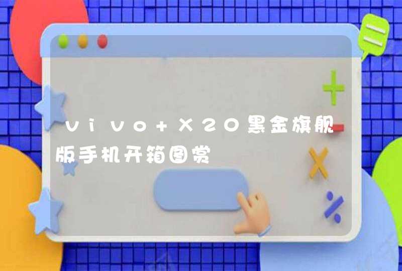 vivo X20黑金旗舰版手机开箱图赏,第1张