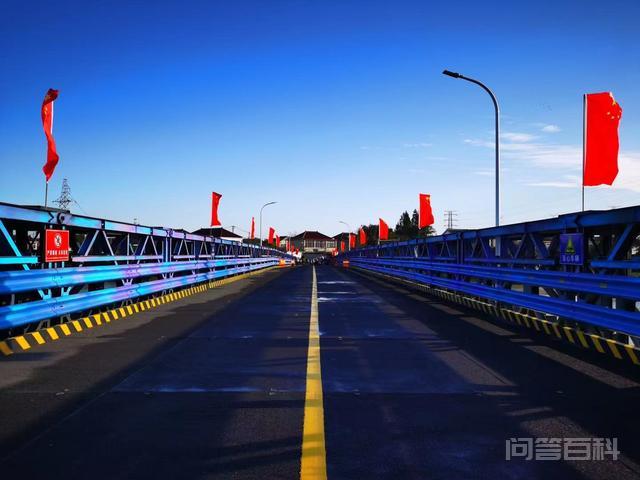 我为群众办实事｜天，扬州壁虎河应急钢便桥通车了！米的新桥承载力是被撞毁老桥的倍,第3张