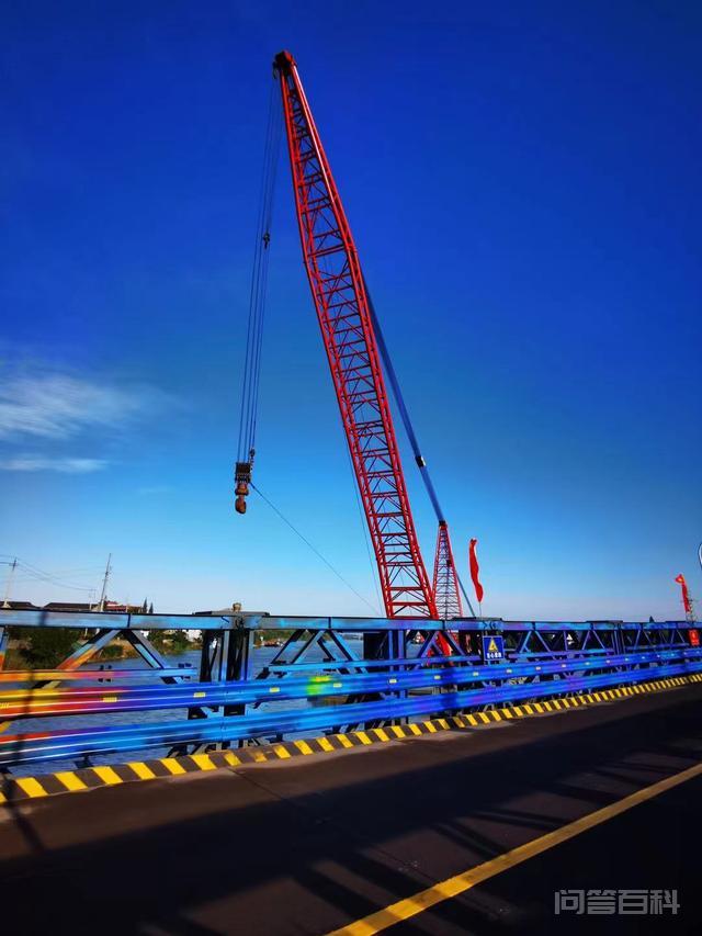 我为群众办实事｜天，扬州壁虎河应急钢便桥通车了！米的新桥承载力是被撞毁老桥的倍,第6张