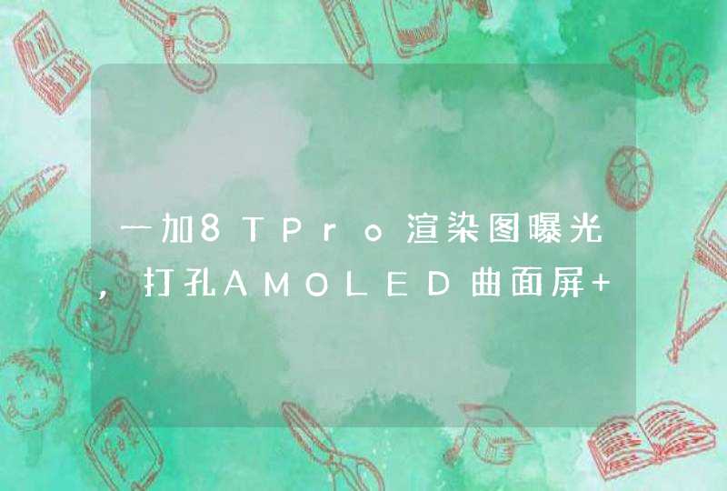 一加8TPro渲染图曝光,打孔AMOLED曲面屏+矩阵四摄,第1张