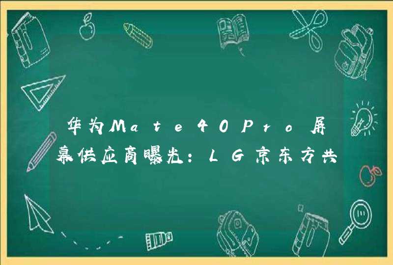 华为Mate40Pro屏幕供应商曝光:LG京东方共同提供!,第1张
