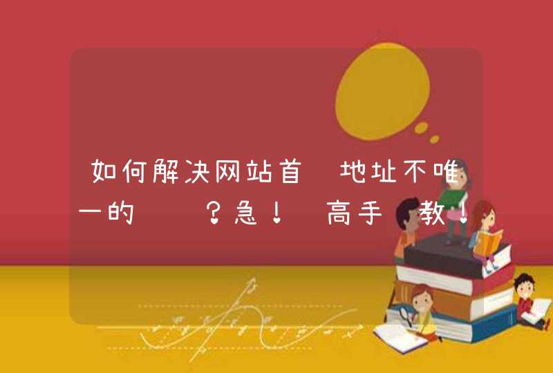 如何解决网站首页地址不唯一的问题？急！请高手赐教！,第1张