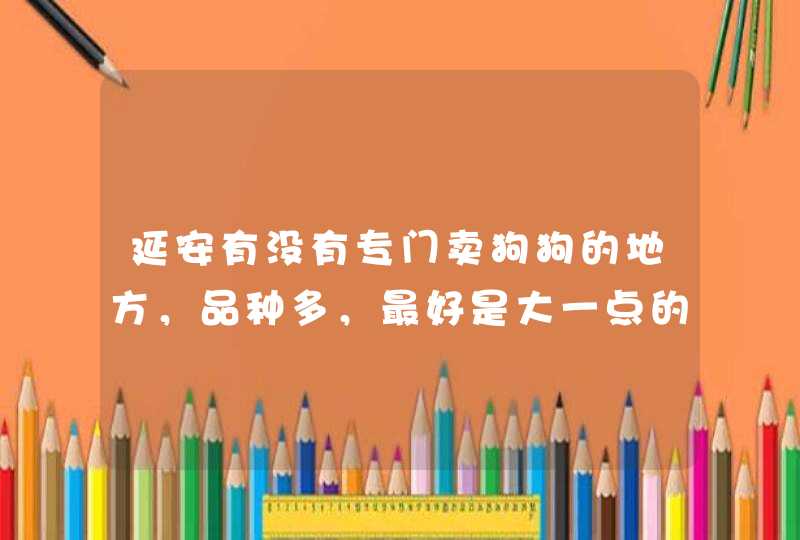 延安有没有专门卖狗狗的地方，品种多，最好是大一点的狗,第1张