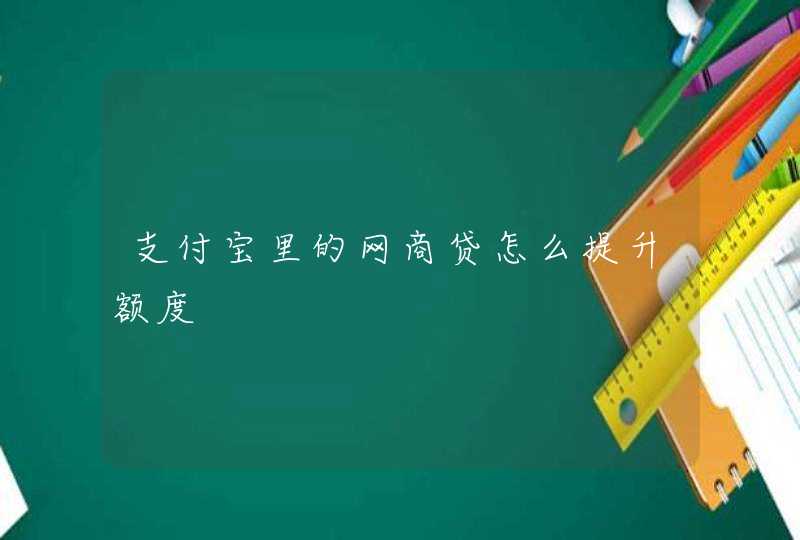 支付宝里的网商贷怎么提升额度,第1张