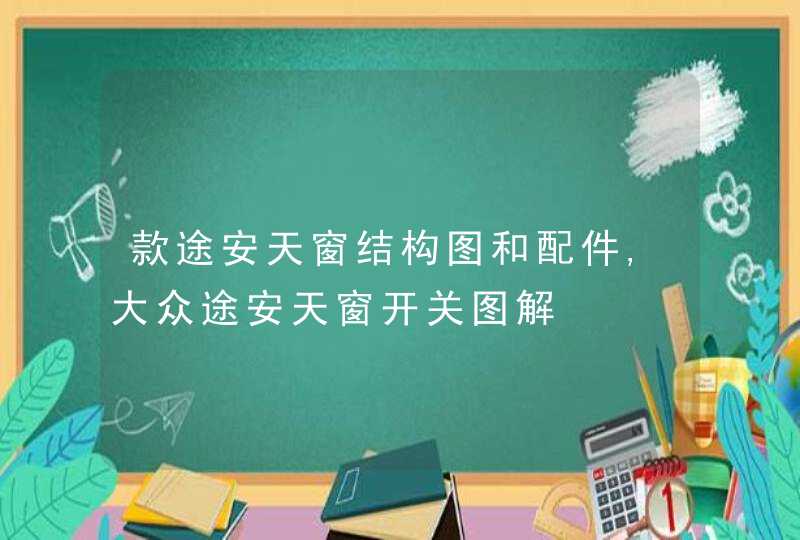 款途安天窗结构图和配件,大众途安天窗开关图解,第1张