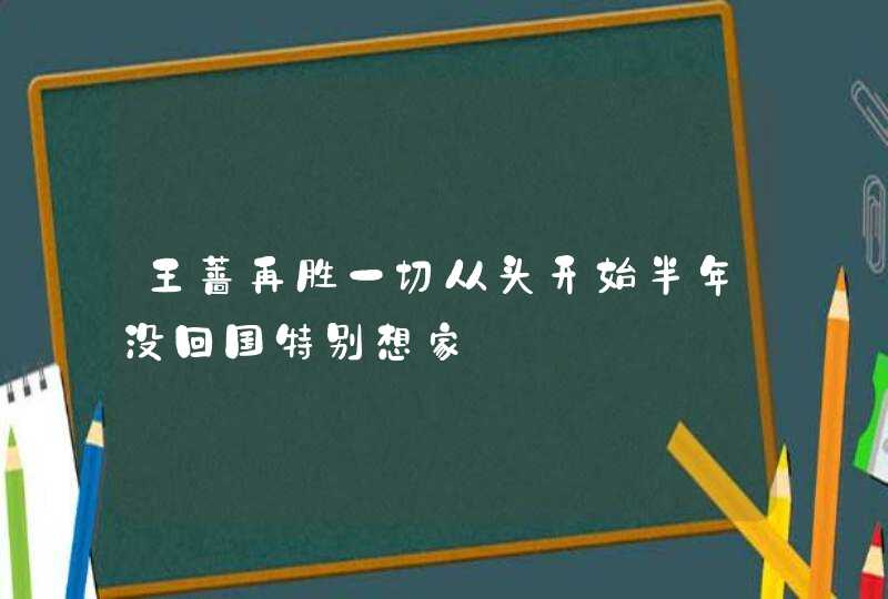 王蔷再胜一切从头开始半年没回国特别想家,第1张