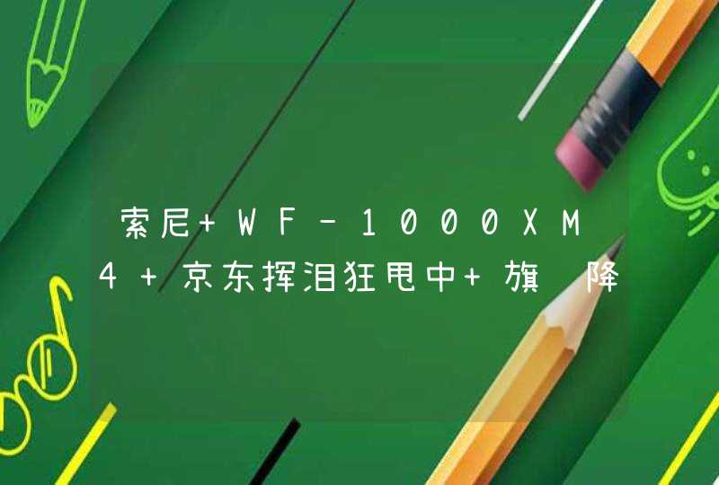 索尼 WF-1000XM4 京东挥泪狂甩中 旗舰降噪真无线,第1张
