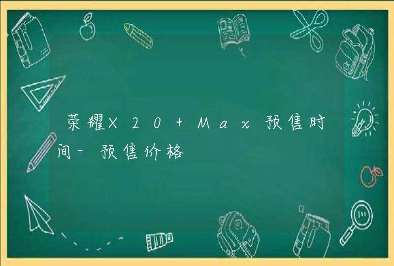 荣耀X20 Max预售时间-预售价格,第1张