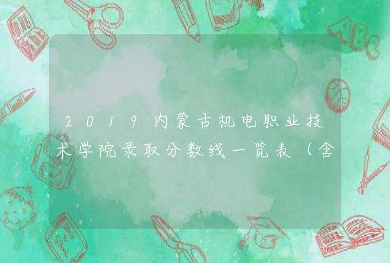 2019内蒙古机电职业技术学院录取分数线一览表（含2016-2018历年）,第1张