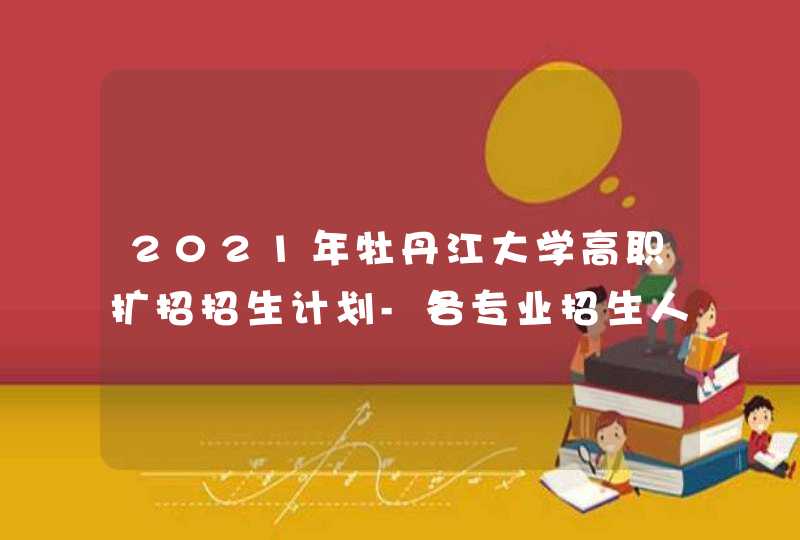 2021年牡丹江大学高职扩招招生计划-各专业招生人数,第1张