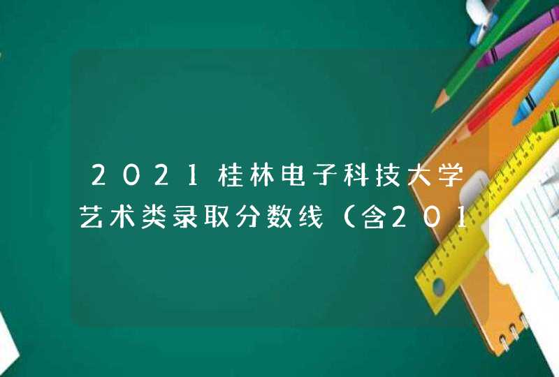 2021桂林电子科技大学艺术类录取分数线（含2019-2020历年）,第1张