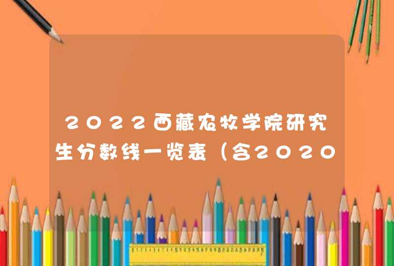 2022西藏农牧学院研究生分数线一览表（含2020-2021历年复试）,第1张
