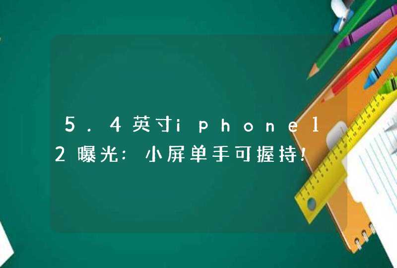 5.4英寸iphone12曝光:小屏单手可握持!,第1张