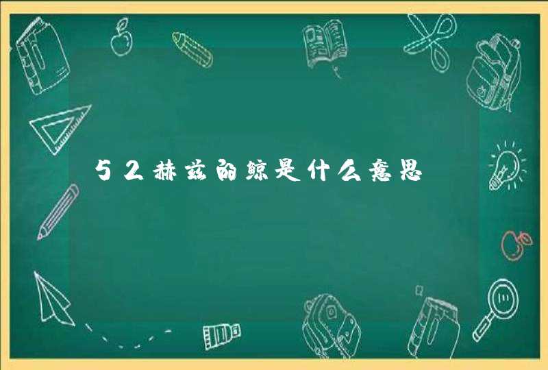 52赫兹的鲸是什么意思？,第1张