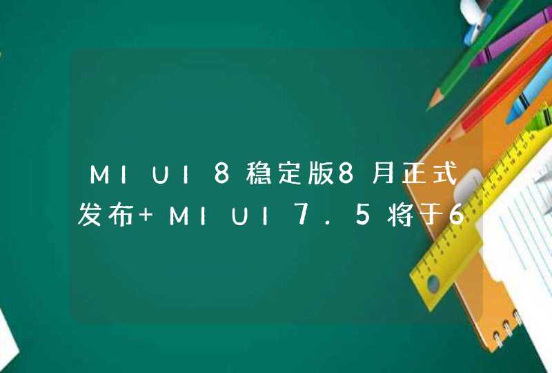 MIUI8稳定版8月正式发布 MIUI7.5将于6月29日上午11点推送,第1张