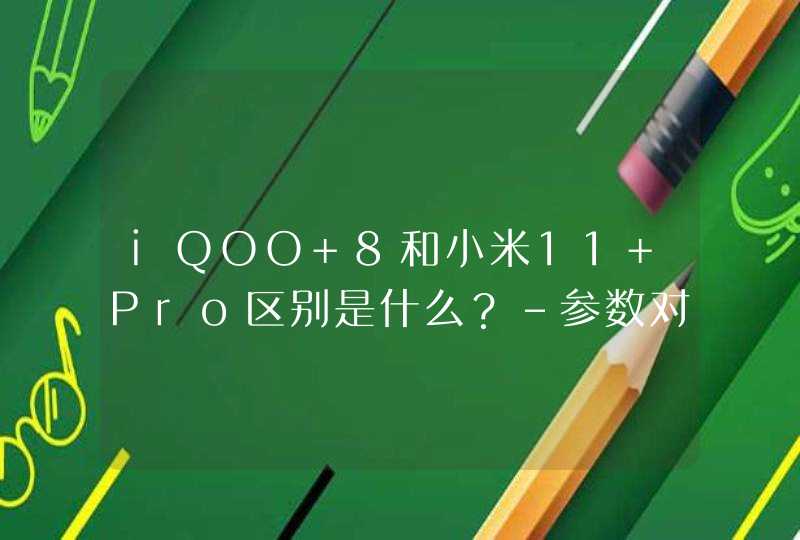 iQOO 8和小米11 Pro区别是什么？-参数对比-性能分析,第1张