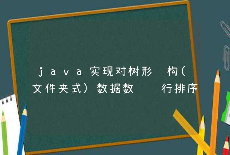 java实现对树形结构(文件夹式)数据数组进行排序,第1张