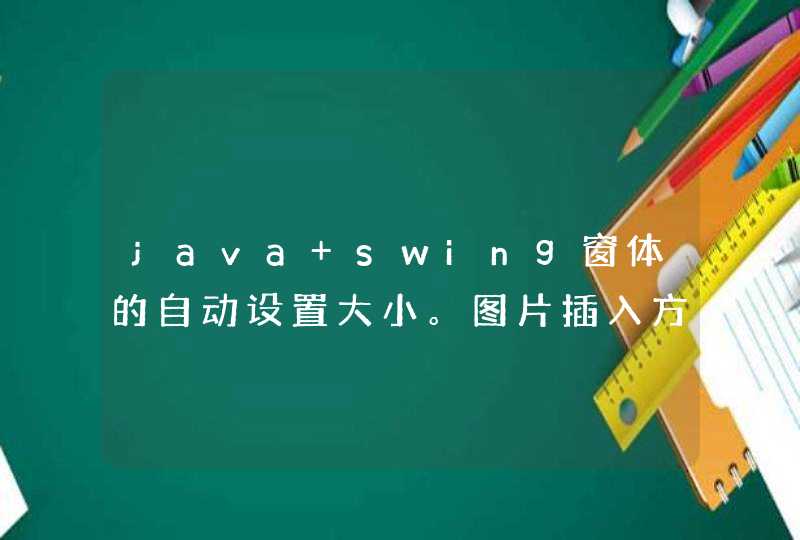 java swing窗体的自动设置大小。图片插入方法,第1张