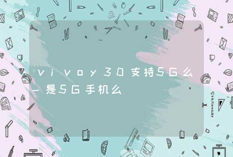 vivoy30支持5G么-是5G手机么,第1张