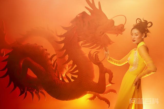 越南环球小姐穿奥黛、与龙共舞，向全世界彰显古代大南帝国的风采,第5张