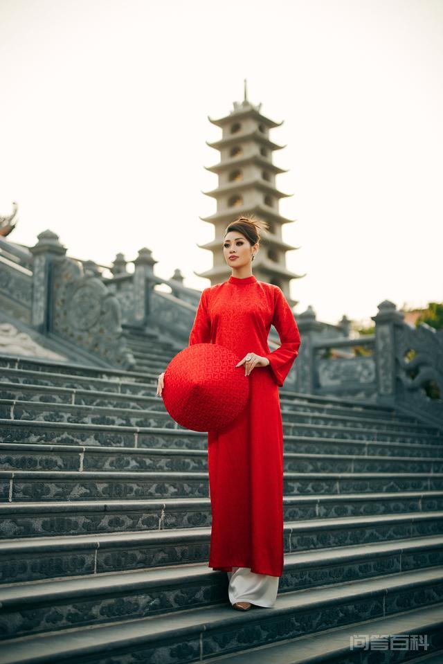 越南环球小姐穿奥黛、与龙共舞，向全世界彰显古代大南帝国的风采,第9张