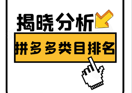 拼多多类目排名是什么意思